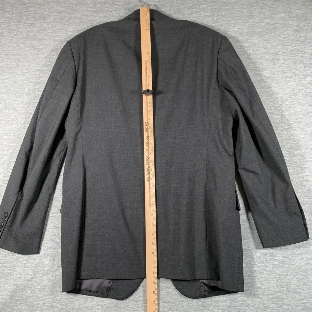 Brooks Brothers Suit Jacket‎ Mens 40 Regular Gray Wool 2 Button Blazer Made USA